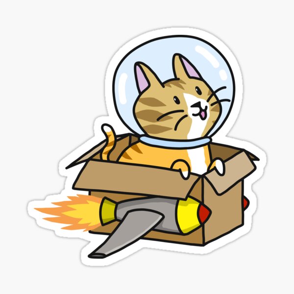 Item preview, Rocket Cat designed and sold by MiaMcFly.