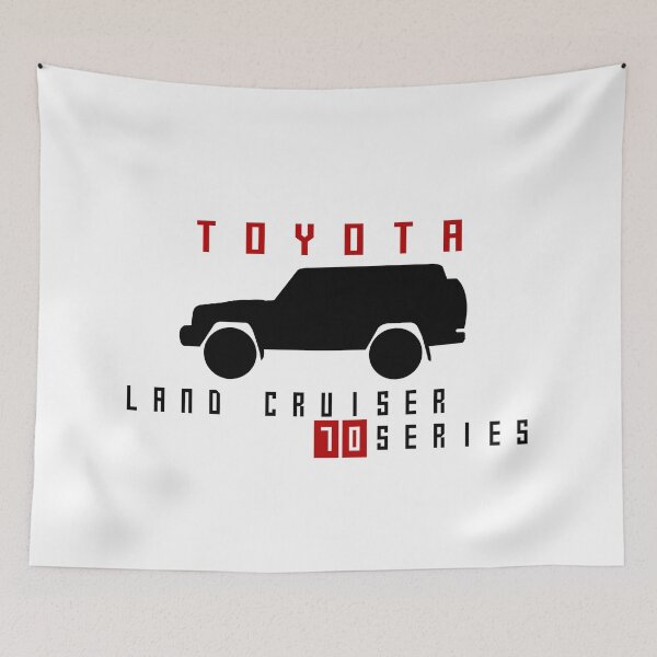 Item preview, Land Cruiser 70 Series Wagon (HZJ76) Side with words designed and sold by MandalaPics.