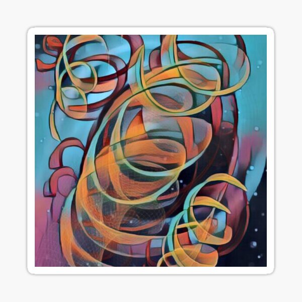 Colorful Spiral Sticker