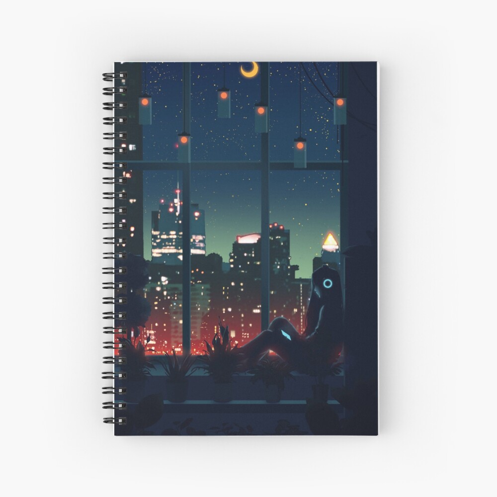 A Quiet Night Spiral Notebook