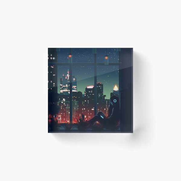 A Quiet Night Acrylic Block