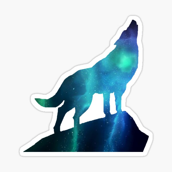 "Galaxy Wolf" Sticker for Sale by BenjaminMarket Redbubble