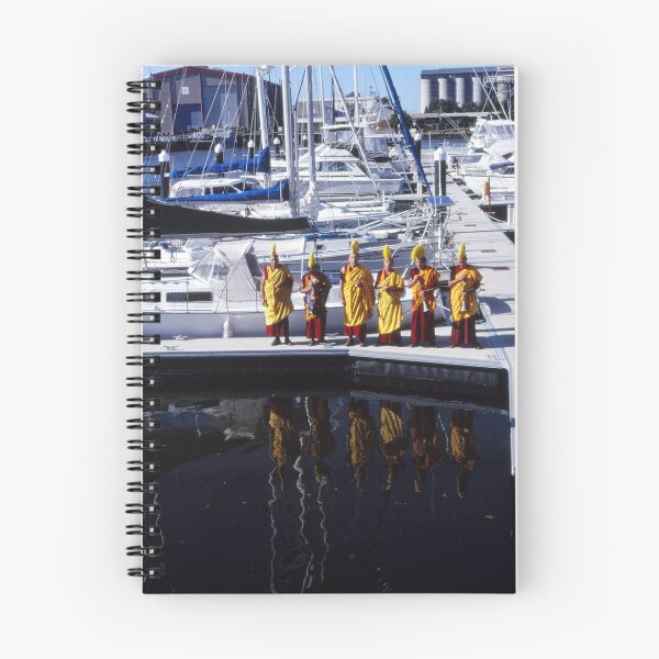 Item preview, Tibetan Monks Pray at Newcastle Harbour designed and sold by smithrankenART.