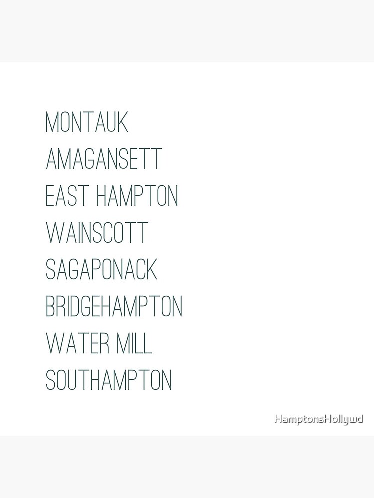 Hamptons Towns by HamptonsHollywd