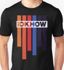 iDKHOW Colour Bars w/ Logo White Unisex T-Shirt
