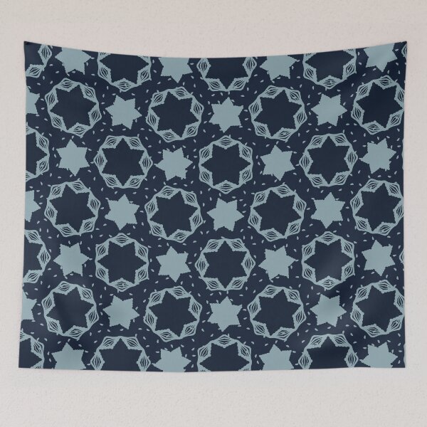 Item preview, Hexagon Stars Texture Drawn Starry Ornament designed and sold by Limolida.