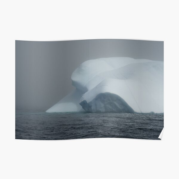 Misty Iceberg Poster