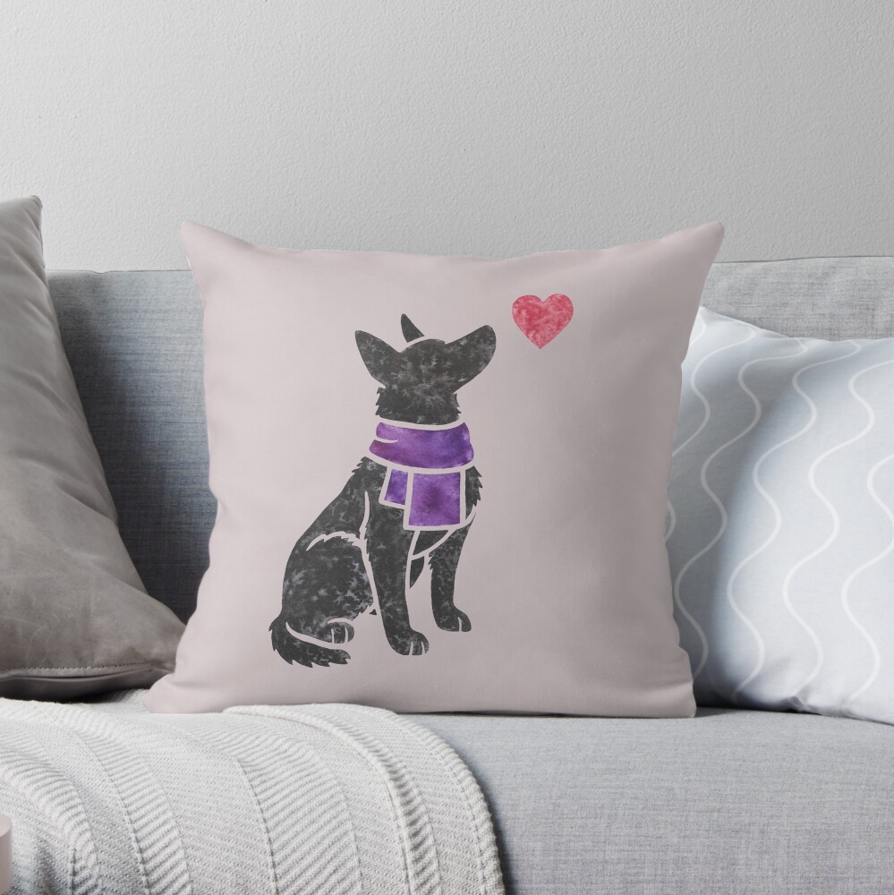 Item preview, Throw Pillow designed and sold by animalartbyjess.