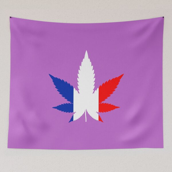 Item preview, France Flag Marijuana Symbol designed and sold by RagnarokDesigns.