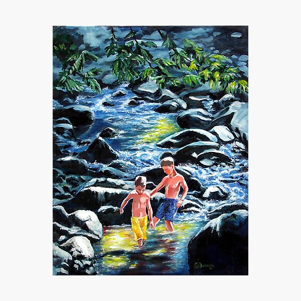 2 Boys Photographic Print