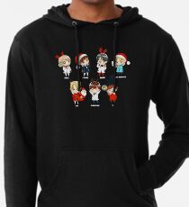 Sudadera con capucha ligera KPOP BTS NAVIDAD CHIBI TODOS LOS MIEMBROS