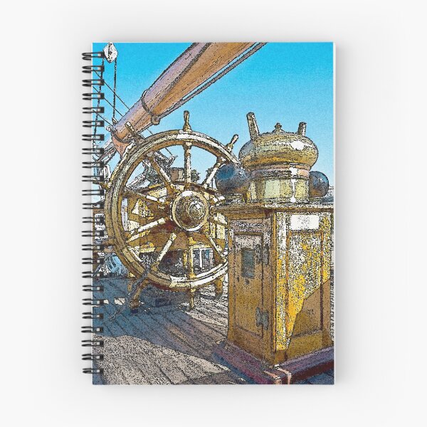 Item preview, Stylized photo of the Tall Ship Star of India ship's  wheel designed and sold by NaturaLight.