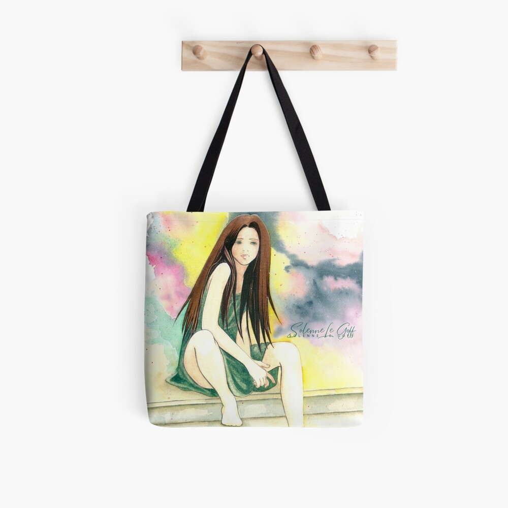 Tote bag « Jeune fille assise» 