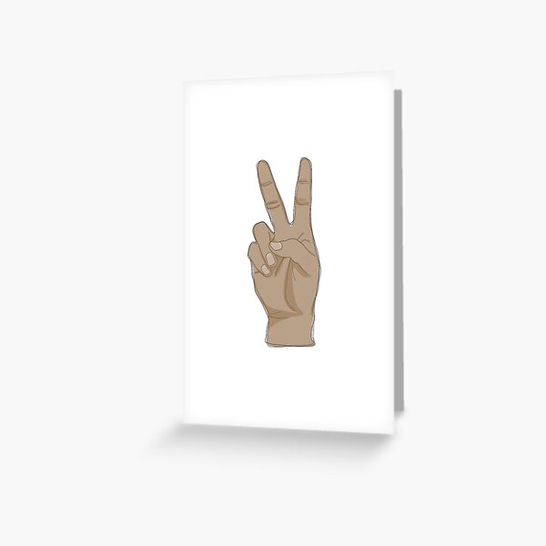 peace sign Greeting Card