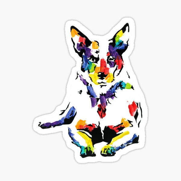 Blue the Australian Cattle Dog *dark Sticker