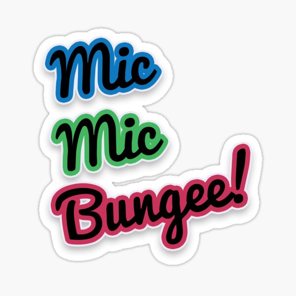 Mic Mic Bungee - BTS Sticker
