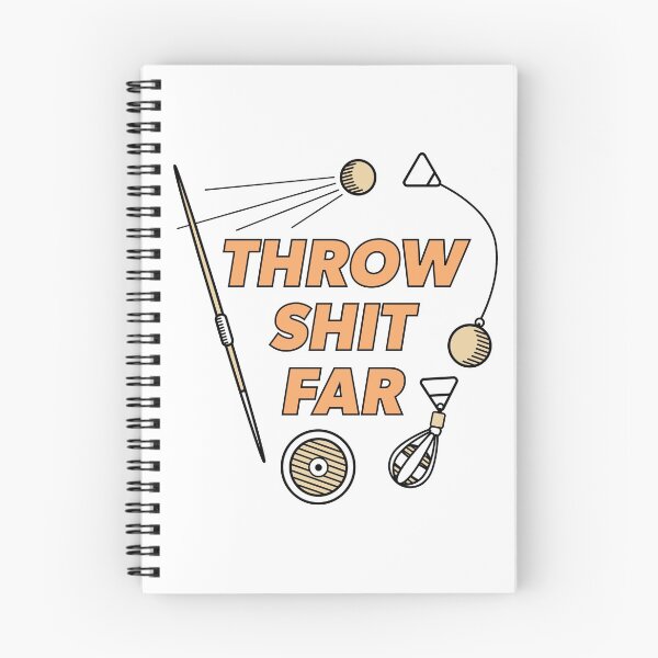Item preview, Throw Shit Far - Orange designed and sold by Leah Dusterhoft.