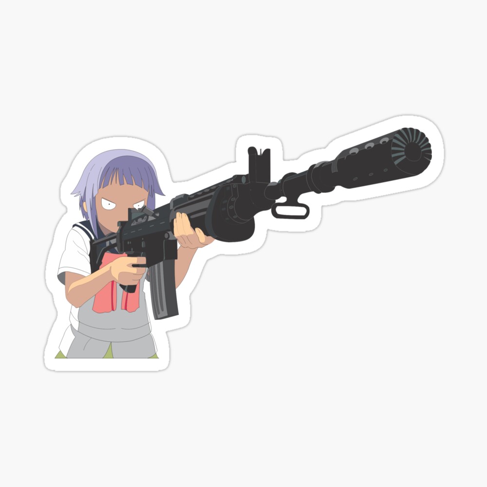 Cartoon Girl Shooting Gun , Png Download - Anime Girl Shooting Gun,  Transparent Png - kindpng