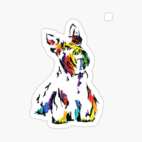 McDuff II the Scottish Terrier aka Scottie *dark Sticker