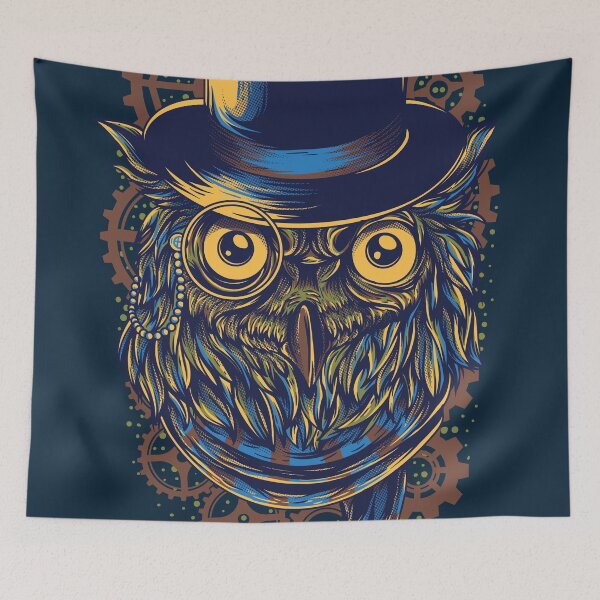 Item preview, Clockwork Vintage Owl designed and sold by NomadicMarket.