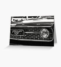 close up of Ford Mustang Greeting Card