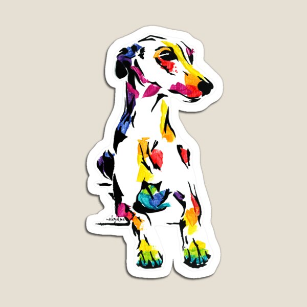 Penelope the Whippet *dark Magnet