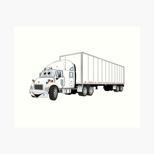 black cartoon images of belly dump truck and trailers