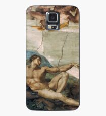 Schöpfung von Adam von Michelangelo Hülle & Klebefolie für Samsung Galaxy