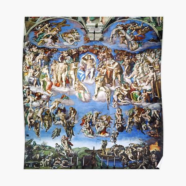 Michelangelo The Last Judgement Poster