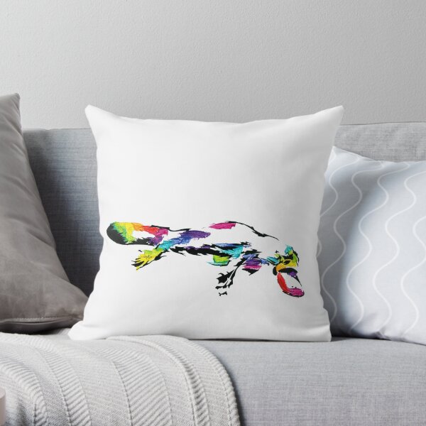 Thorpey the Platypus *dark Throw Pillow