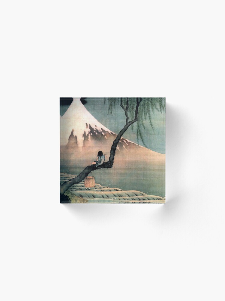 Alternate view of Boy on the Tree hokusai Acrylic Block