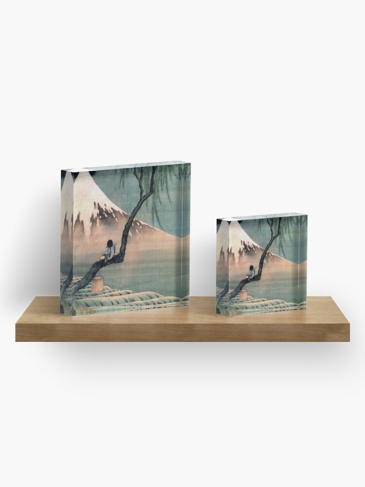 Alternate view of Boy on the Tree hokusai Acrylic Block