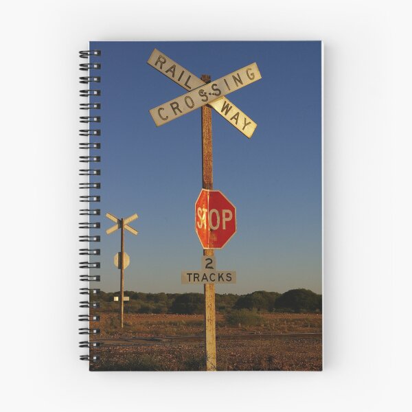 Item preview, Railway crossing at Ooldea in the late afternoon sun designed and sold by Wayne England.