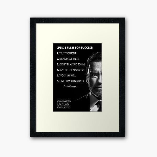 Item preview, Arnold Schwarzenegger's 6 rules for success designed and sold by CRiT.