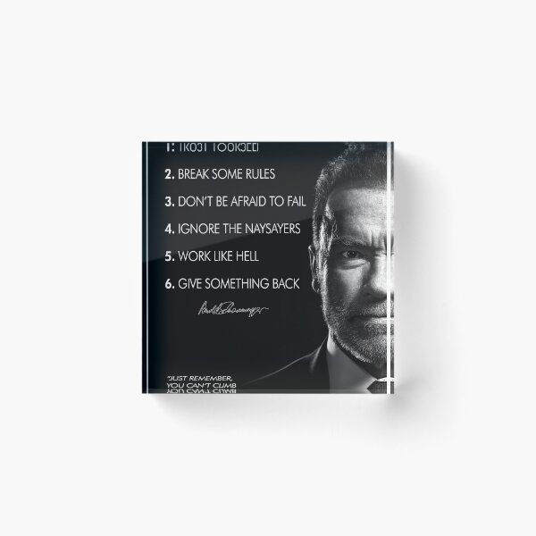 Item preview, Arnold Schwarzenegger's 6 rules for success designed and sold by CRiT.