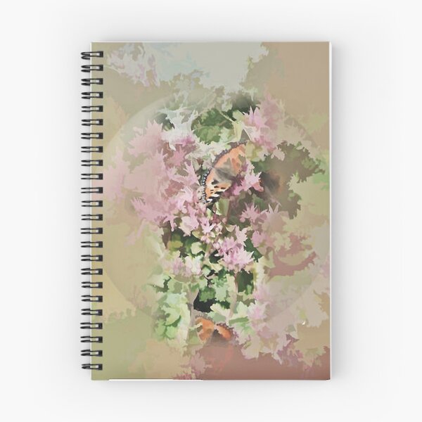 Item preview, abstract of butterflies amongst the sedum designed and sold by hilarydougill.