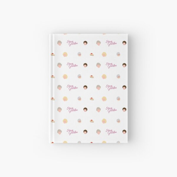Golden Girls Cutesy Patten with Cheesecake Hardcover Journal