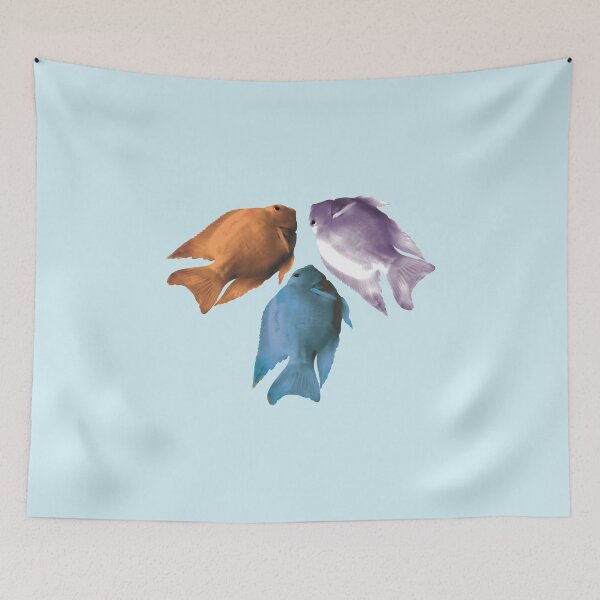 Item preview, Best friendship with coloful three fishes  designed and sold by hutofdesigns.