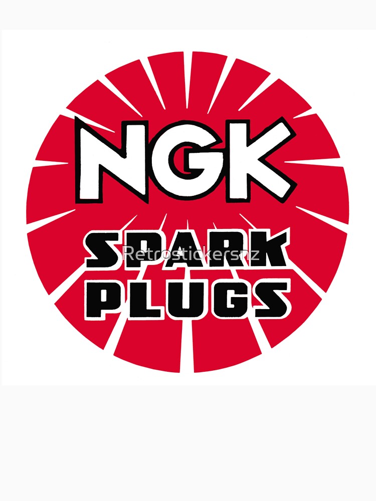 "NGK Spark Plugs" Tshirt for Sale by Retrostickersnz Redbubble