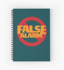 False Alarm Spiral Notebook