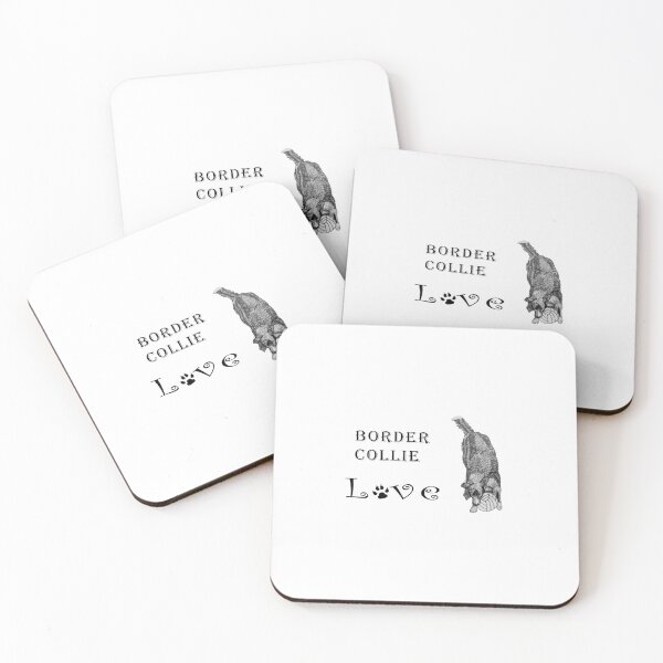 Item preview, Border Collie Love with Hand Drawn Border Collie designed and sold by Karen McFarland.
