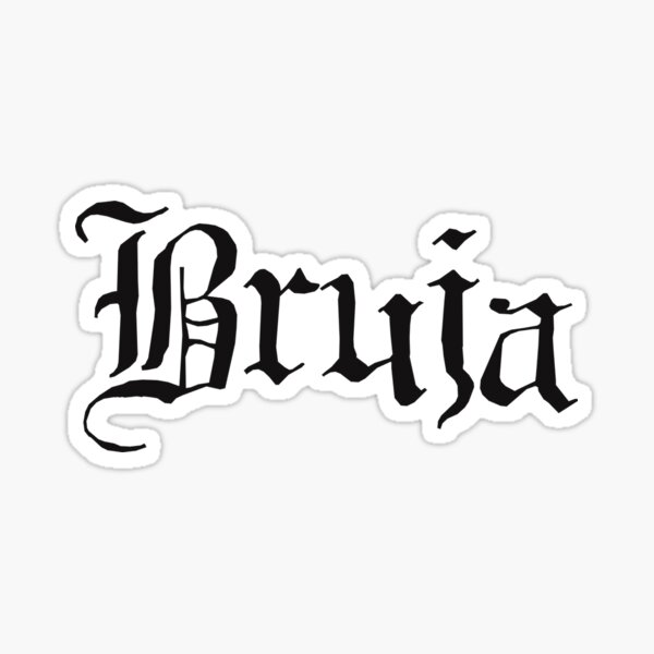Vista previa del artículo con la obra «Bruja - bruja española y mexicana», diseñado y vendido por TheGhoulishGarb.