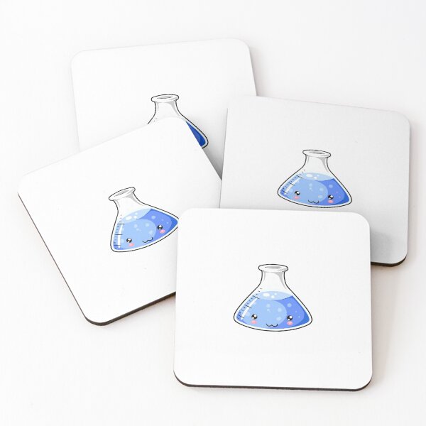 Item preview, Blue Science Beaker Kawaii designed and sold by karspaul.