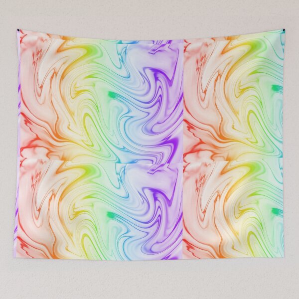 Item preview, Rainbow swirls - white designed and sold by tothemoons.
