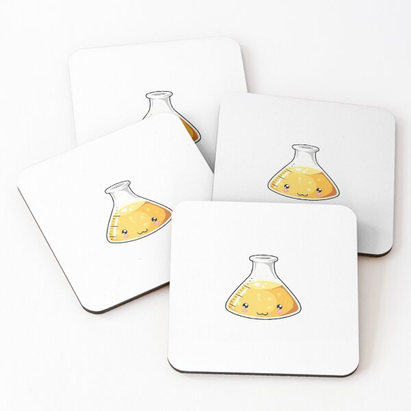 Item preview, Yellow Science Beaker Kawaii designed and sold by karspaul.
