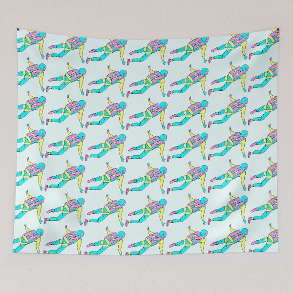 Item preview, 80s Shell-suit wearing skydiver designed and sold by Geek-topia.