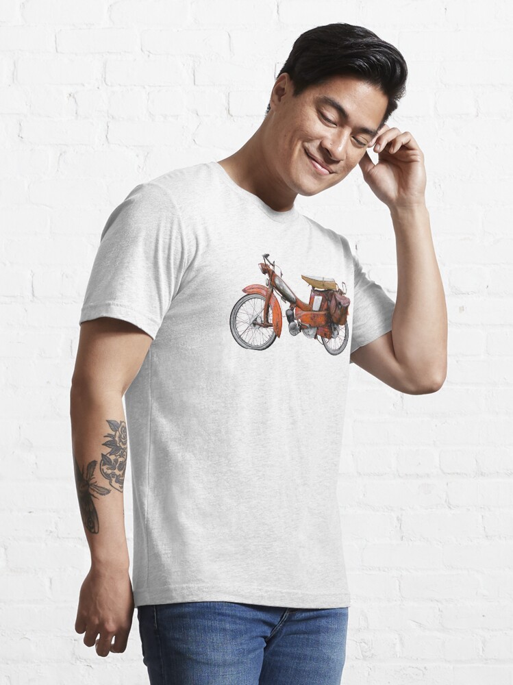 T-shirt Homme Vintage Motobecane 1922 - Style Rétro Moto, Coupe Décontractée, Noir