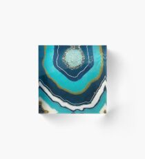 Crystal heart Acrylblock