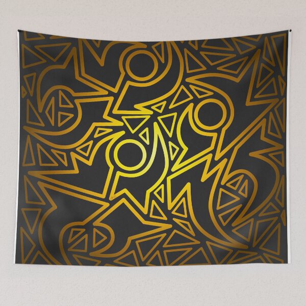 Item preview, Joopies - Gold and Black - Abstract Geometric Pattern of Dancers by Amanda M Lucas designed and sold by Amanda Lucas.