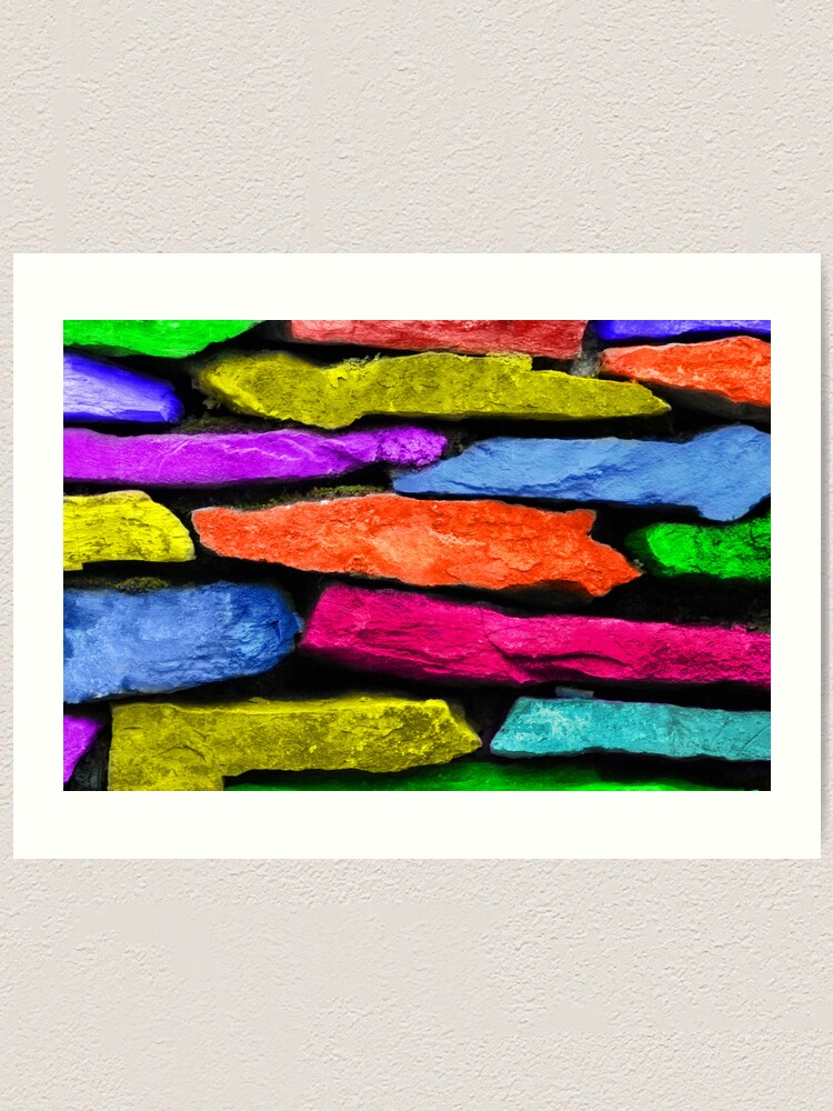 Alternate view of Colored Wall Art Print